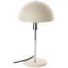 Pilzlampe Brilliant Lillian Tischleuchte Beige, Silber, 1-flammig