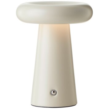 Brilliant Muffin Tischleuchte LED Beige, 1-flammig