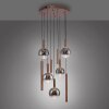 Paul Neuhaus BOWL Pendelleuchte LED Braun, 9-flammig