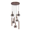 Paul Neuhaus BOWL Pendelleuchte LED Braun, 9-flammig