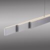 Paul Neuhaus Adriana Square Pendelleuchte LED Silber, 6-flammig