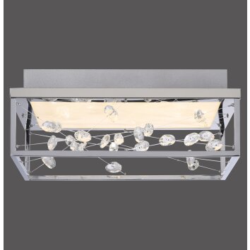 Paul Neuhaus SKINA Deckenleuchte LED Silber, 1-flammig, Fernbedienung