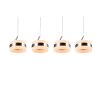 Trio Dios Pendelleuchte LED Nickel-Matt, 4-flammig