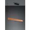 Trio Edgewood Pendelleuchte LED Holz hell, 1-flammig