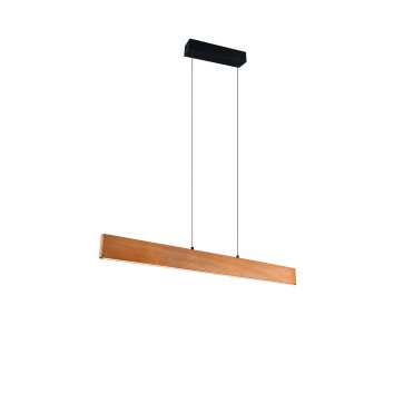 Trio Edgewood Pendelleuchte LED Holz hell, 1-flammig