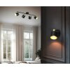 Trio Eva Deckenspot Schwarz-Gold, 1-flammig