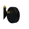 Trio Eva Deckenspot Schwarz-Gold, 1-flammig