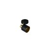 Trio Eva Deckenspot Schwarz-Gold, 1-flammig