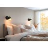 Trio Eva Deckenspot Schwarz-Gold, 1-flammig