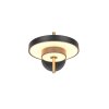Trio KEATON Wandleuchte LED Schwarz-Gold, 1-flammig