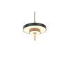 Trio KEATON Pendelleuchte LED Schwarz-Gold, 1-flammig