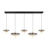 Trio KEATON Pendelleuchte LED Schwarz-Gold, 1-flammig