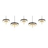 Trio KEATON Pendelleuchte LED Schwarz-Gold, 1-flammig