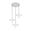 Trio KEATON Pendelleuchte LED Grau, 3-flammig
