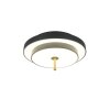Trio KEATON Deckenleuchte LED Schwarz-Gold, 1-flammig