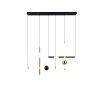Trio Melita Pendelleuchte LED Schwarz-Gold, 1-flammig
