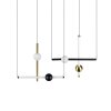 Trio Melita Pendelleuchte LED Schwarz-Gold, 1-flammig