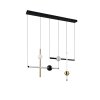 Trio Melita Pendelleuchte LED Schwarz-Gold, 1-flammig