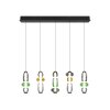 Trio Minerva Pendelleuchte LED Bunt, 5-flammig
