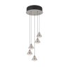 Trio Romeo Pendelleuchte LED Nickel-Matt, 5-flammig