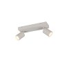 Trio Soka Deckenspot Grau, 2-flammig
