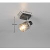 Reality Jack Deckenspot Schwarz, 1-flammig