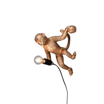 Affenlampe Reality Louy Wandleuchte Gold, 1-flammig