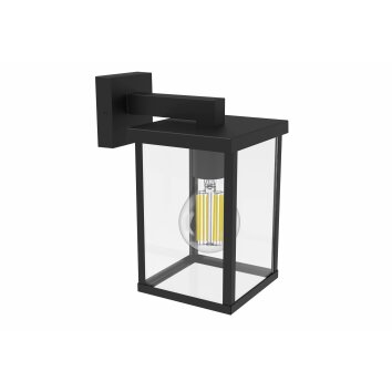 Philips Bellini Außenwandleuchte Schwarz, 1-flammig