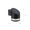 Philips Fyve Wandleuchte LED Schwarz, 1-flammig