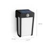 Philips Shroud Wandleuchte LED Schwarz, 1-flammig