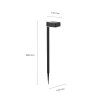 Philips Outdoor Solar Vynce Sockelleuchte LED Schwarz, 1-flammig