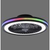 Just Light BRANDON Deckenleuchte LED Schwarz, 2-flammig, Fernbedienung, Farbwechsler