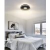Globo Shirley Deckenleuchte LED Schwarz, 1-flammig, Fernbedienung