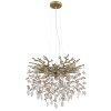 Globo Queena Kronleuchter Gold, 8-flammig