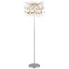 Globo Queena Stehleuchte Silber, 5-flammig