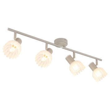 Globo Planta Deckenleuchte Holzoptik, Sandfarben, 4-flammig