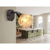 Globo Frosta Wandleuchte Chrom, Schwarz, 1-flammig