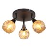 Globo Frosta Deckenleuchte Chrom, Schwarz, 3-flammig