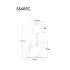 Lampe Katze Globo Furri Tischleuchte LED Gold, Schwarz, 1-flammig