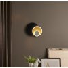 Globo Odonell Wandleuchte LED Anthrazit, Naturfarben, Schwarz, 1-flammig