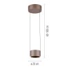 Paul Neuhaus PURE Clipse Pendelleuchte LED Bronze, 2-flammig, Fernbedienung