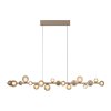 Paul Neuhaus PURE E-Popup Pendelleuchte LED Bronze, 18-flammig, Fernbedienung
