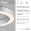 Paul Neuhaus PURE Lines Round Deckenleuchte LED Transparent, Klar, 1-flammig, Fernbedienung