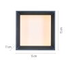 Paul Neuhaus PURE Manhattan Deckenleuchte LED Grau, 1-flammig, Fernbedienung
