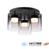 JUST LIGHT ELIO Deckenleuchte LED Schwarz, 3-flammig