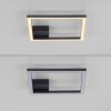 JUST LIGHT IVEN Deckenleuchte LED Schwarz, 1-flammig