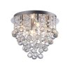 JUST LIGHT KULUNKA Kronleuchter LED Silber, 4-flammig