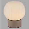 JUST LIGHT NAMI Tischleuchte LED Sandfarben, 1-flammig