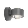JUST LIGHT AKKU-CHIA AKKU-Wandleuchte LED Silber, 2-flammig, Fernbedienung