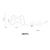 Globo Gamejoy Dekoleuchte LED Transparent, Klar, 1-flammig
